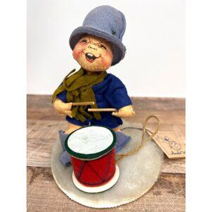 Annalee 1971 Drummer Boy Felt Doll Christmas Holiday Decoration 7.5 Inches